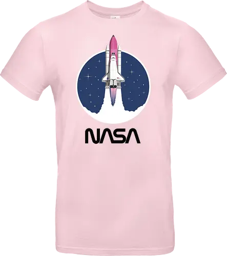 NASA - Pink Rocket - Black Worm