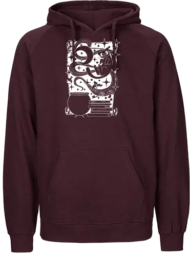 Magischer Familiar - Schwarze Katze - witch, hexe, katze, cat, familiar - Fairtrade Hoodie