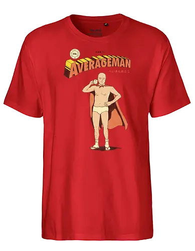 Averageman - comics, fun, Average, normal, superheld - Fairtrade T-Shirt