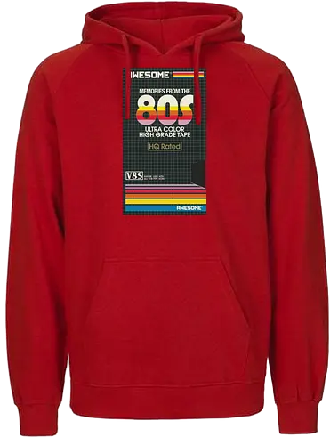 Awesome memories - VHS, Nostalgie, nostalgia, kassette, video, 80s, rad - Fairtrade Hoodie