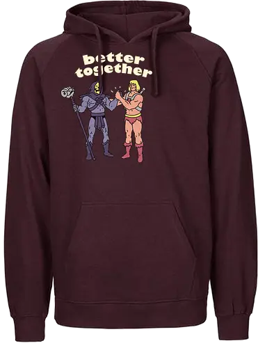 Better Together - greyskull, skeletor, cartoon, tv, fun - Fairtrade Hoodie