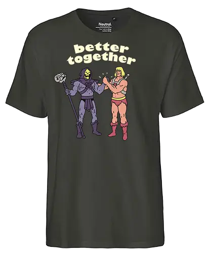 Better Together - greyskull, skeletor, cartoon, tv, fun - Fairtrade T-Shirt