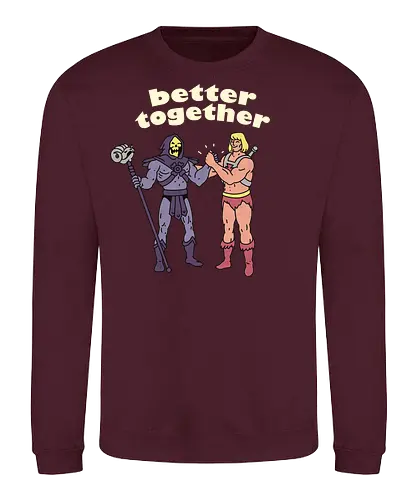 Better Together - greyskull, skeletor, cartoon, tv, fun - Sweatshirt