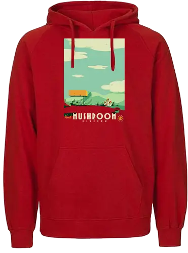 Visit Mushroom Kingdom - Visit, gaming, mushroom, kingdom, Console Gaming - Fairtrade Hoodie