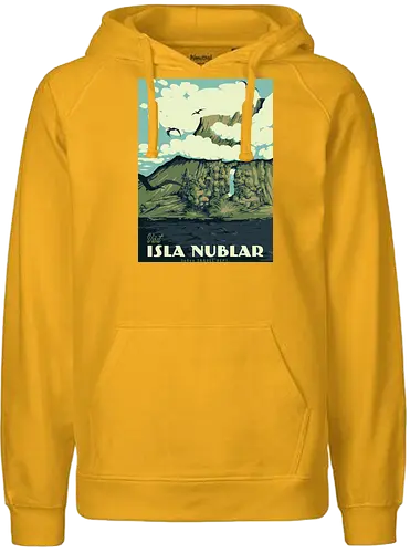 Visit Isla Nublar - Visit, dino, Nublar, Isla, insel, Dino Park, dinosaurier - Fairtrade Hoodie