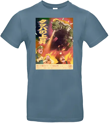 Bowzilla - gaming, japan, Movie Poster, kaiju, plumber, fun, mashup - Standard T-Shirt
