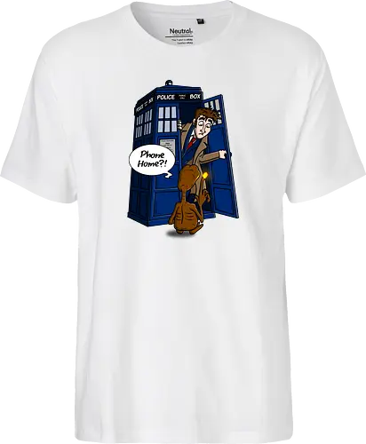 Phone Home - tardis, et, the doctor, doctor, who, mashup, tv, movie, Call home, Nach hause telefoAutomataen - Fairtrade T-Shirt