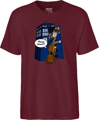 Phone Home - tardis, et, the doctor, doctor, who, mashup, tv, movie, Call home, Nach hause telefoAutomataen - Fairtrade T-Shirt
