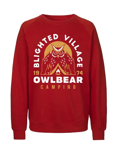 Owl Bear Camping - owl, pen and paper, rpg, dice, br - Fairtrade Sweatshirt