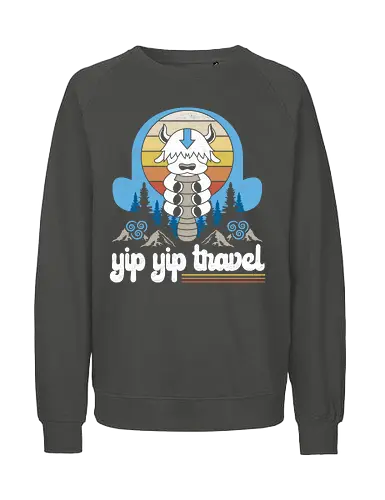 Yip Yip Travel - yipyip, avatar, elemente, bending - Fairtrade Sweatshirt