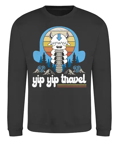 Yip Yip Travel - yipyip, avatar, elemente, bending - Sweatshirt