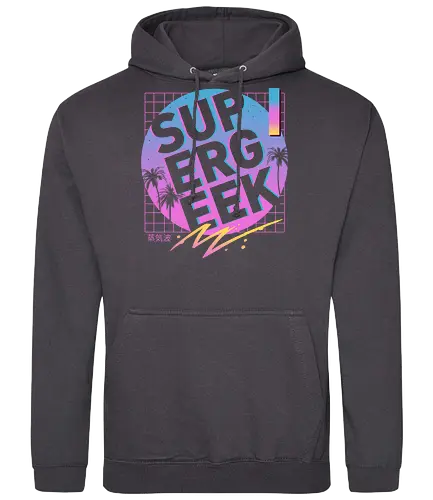 Rad Supergeek - supergeek, logo, rad, retro, 80s - Standard Hoodie