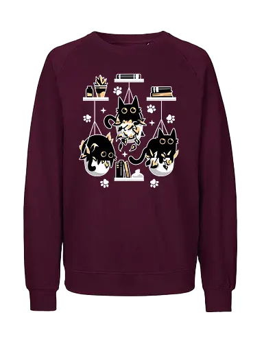 Kittens In Plant Pots - cat, katze, kitten, plants, pflanzen - Fairtrade Sweatshirt