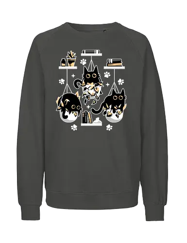 Kittens In Plant Pots - cat, katze, kitten, plants, pflanzen - Fairtrade Sweatshirt