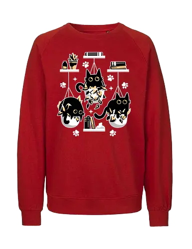 Kittens In Plant Pots - cat, katze, kitten, plants, pflanzen - Fairtrade Sweatshirt
