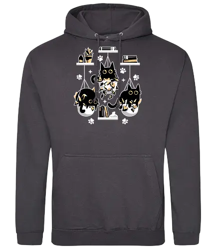 Kittens In Plant Pots - cat, katze, kitten, plants, pflanzen - Standard Hoodie