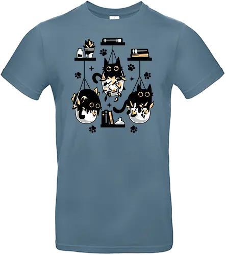 Kittens In Plant Pots - cat, katze, kitten, plants, pflanzen - Standard T-Shirt