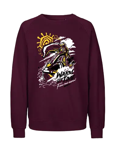 Warm up time (Text) - wave, race, gaming - Fairtrade Sweatshirt