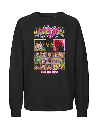 Nineties Death Match III - pixelart, match, retro, 90s - Fairtrade Sweatshirt