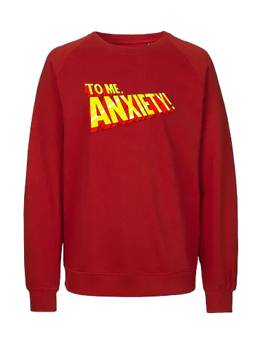 Anxiety 97 - comic, anxiety, mashup - Fairtrade Sweatshirt