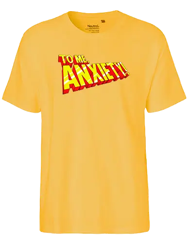 Anxiety 97 - comic, anxiety, mashup - Fairtrade T-Shirt