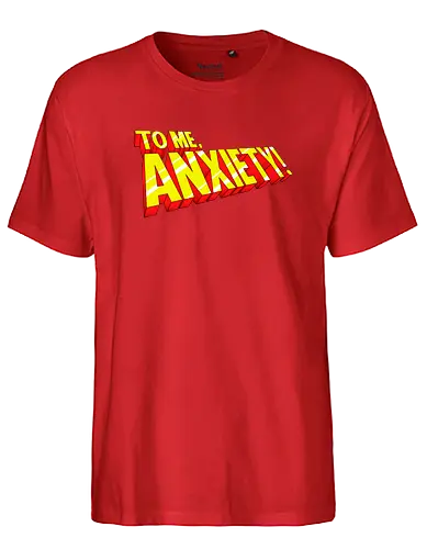 Anxiety 97 - comic, anxiety, mashup - Fairtrade T-Shirt