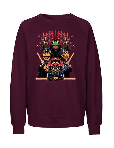 Evil Dark Puppets - puppet, space opera, mashup, evil - Fairtrade Sweatshirt