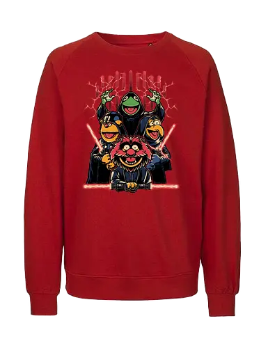Evil Dark Puppets - puppet, space opera, mashup, evil - Fairtrade Sweatshirt