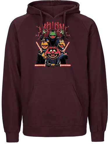 Evil Dark Puppets - puppet, space opera, mashup, evil - Fairtrade Hoodie