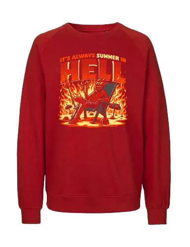 Summer in Hell - devil, hell, hölle, holidays, summer, sommer - Fairtrade Sweatshirt