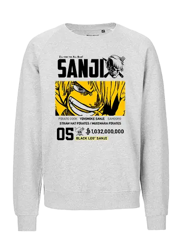 Pirate Chef - pirate, one, piece, anime, manga, koch - Fairtrade Sweatshirt