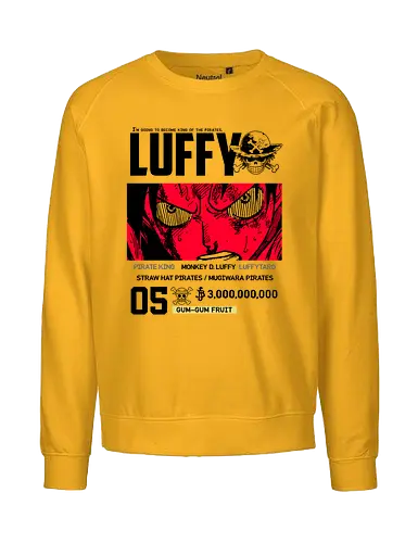 Pirate King - piece, pirate, anime, manga - Fairtrade Sweatshirt