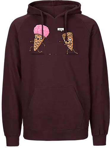 Empty Cone! - cone, eis, brains, zombie - Fairtrade Hoodie