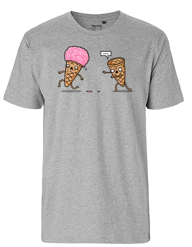 Empty Cone! - cone, eis, brains, zombie - Fairtrade T-Shirt
