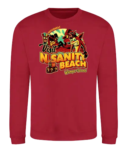 N. sane Beach - gaming, crash - Sweatshirt