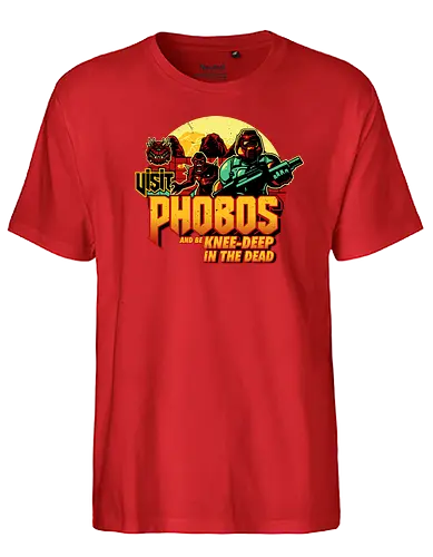 Visit Phobos - phobos, doom, moon, mond, gaming - Fairtrade T-Shirt