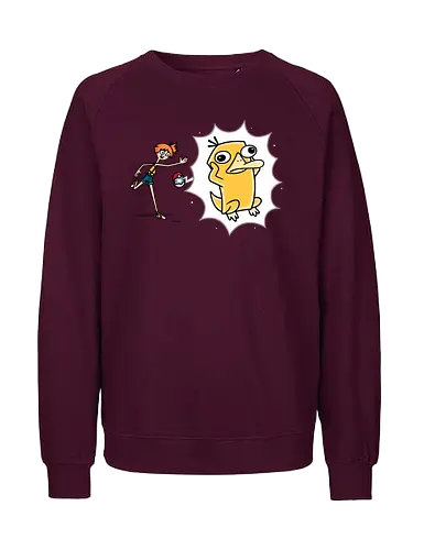 Psyplatypus - pocket, monster, platypus, schnabeltier - Fairtrade Sweatshirt