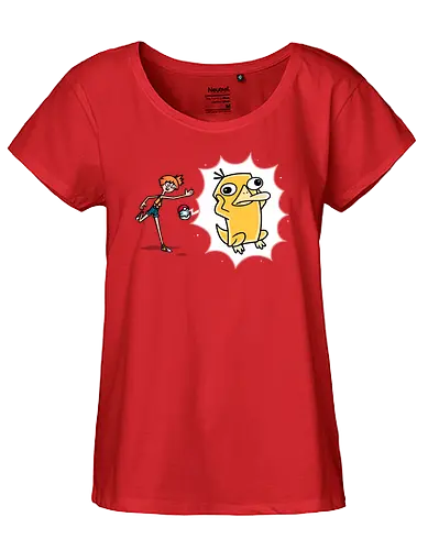 Psyplatypus - pocket, monster, platypus, schnabeltier - Fairtrade Girl Shirt
