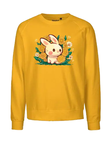 Dandelion Bunny - löwenzahn, frühling, blume, spring, bunny, kaninchen - Fairtrade Sweatshirt