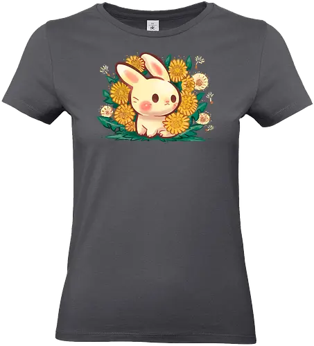 Dandelion Bunny - löwenzahn, frühling, blume, spring, bunny, kaninchen - Standard T-Shirt (Frauen)