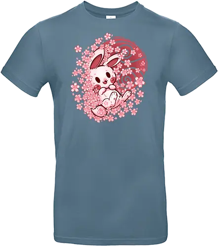 Spring Blossom Bunny - bunny, kaninchen, spring, hanami, sakura, kirschblüte - Standard T-Shirt