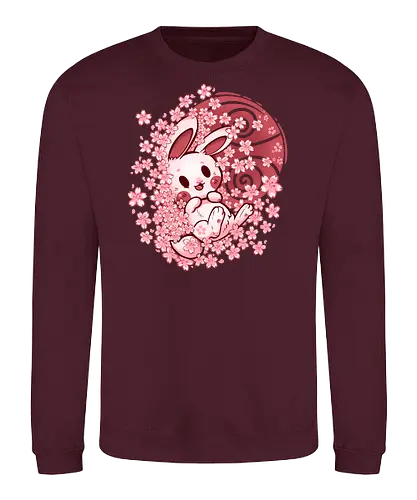 Spring Blossom Bunny - bunny, kaninchen, spring, hanami, sakura, kirschblüte - Sweatshirt