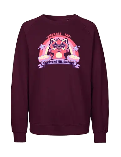 Embrace the Existential Dread - rainbow, panda, statement - Fairtrade Sweatshirt