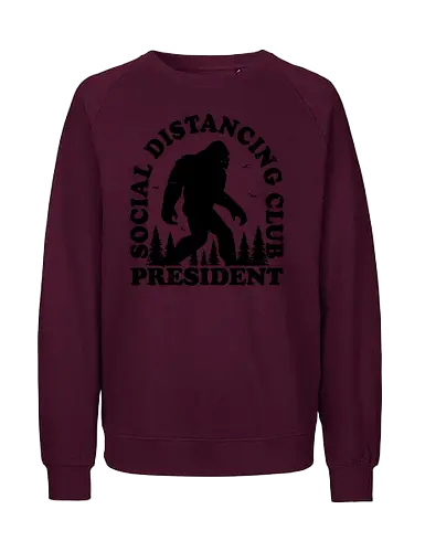 Chief - anti social, distancing, yeti, bigfoot, mystical - Fairtrade Sweatshirt