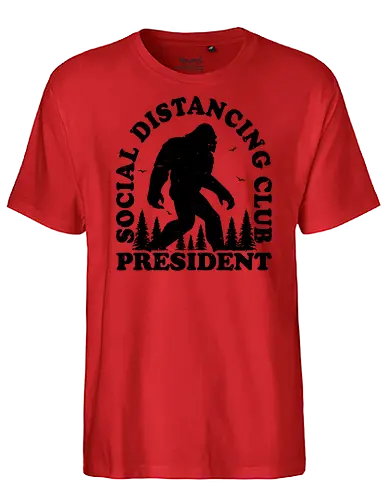 Chief - anti social, distancing, yeti, bigfoot, mystical - Fairtrade T-Shirt