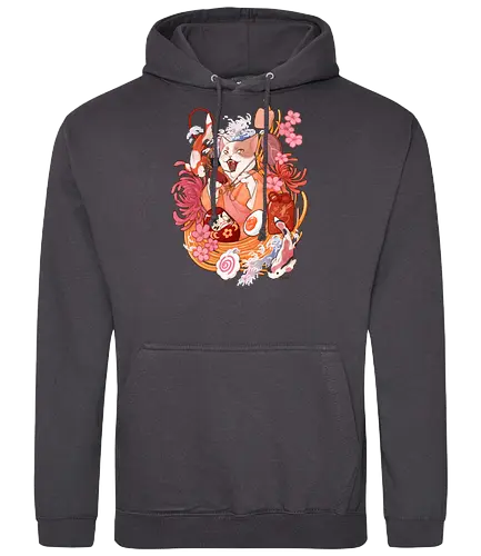 Fortune Ramen - fortune, luck, ramen, yokai, cat, katze - Standard Hoodie
