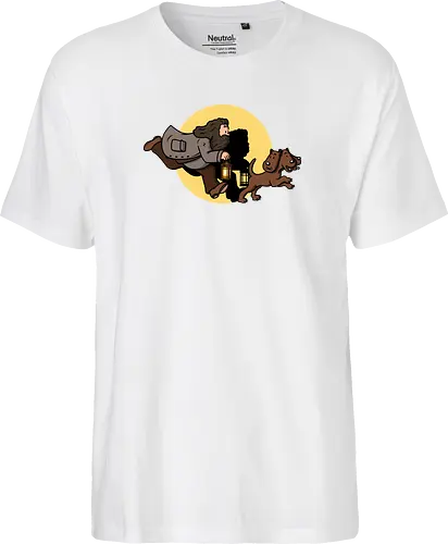The Adventures of Rubeus - mashup, comic, tim, witchcraft, magic - Fairtrade T-Shirt