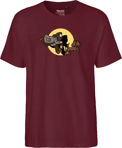 The Adventures of Rubeus - mashup, comic, tim, witchcraft, magic - Fairtrade T-Shirt