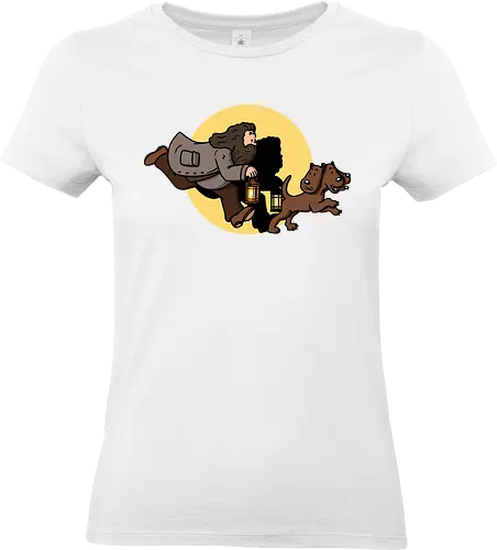 The Adventures of Rubeus - mashup, comic, tim, witchcraft, magic - Standard T-Shirt (Frauen)
