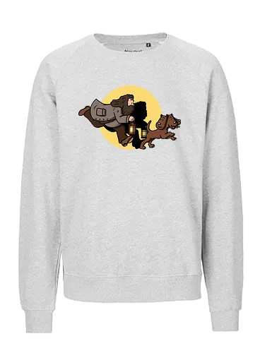 The Adventures of Rubeus - mashup, comic, tim, witchcraft, magic - Fairtrade Sweatshirt